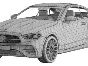 mercedes-benz e-class coupe amg-line 2021 3D Model
