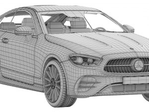 mercedes-benz e-class coupe amg-line 2021 3D Model