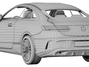 mercedes-benz e-class coupe amg-line 2021 3D Model