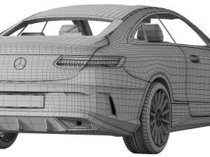 mercedes-benz e-class coupe amg-line 2021 3D Model