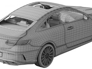 mercedes-benz e-class coupe amg-line 2021 3D Model