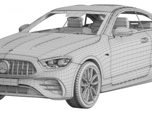 mercedes-benz e53 amg coupe 2021 3D Model
