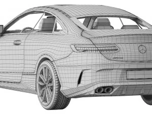 mercedes-benz e53 amg coupe 2021 3D Model