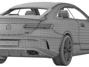 mercedes-benz e53 amg coupe 2021 3D Model