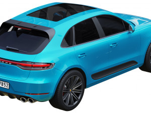 porsche macan turbo 2020 Modello 3D
