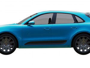 porsche macan turbo 2020 Modello 3D