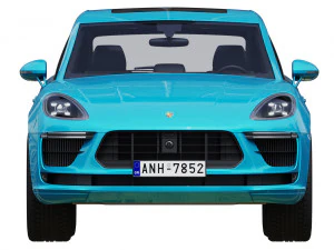 porsche macan turbo 2020 3D Model
