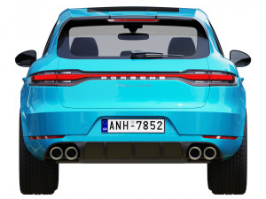 porsche macan turbo 2020 Modello 3D