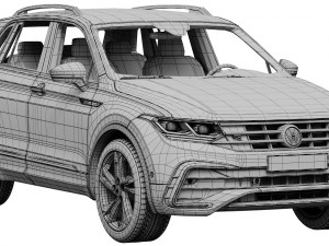 volkswagen tiguan 2021 Modelo 3D