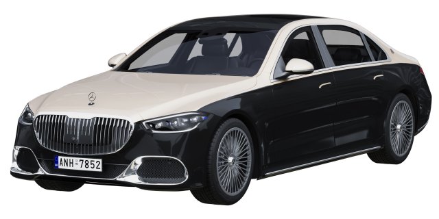 mercedes-benz s-class maybach 2021 Model 3D .c4d .max .obj .3ds .fbx .stl .blend 