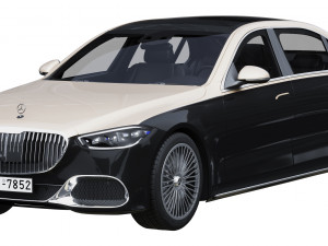 mercedes-benz s-class maybach 2021 Modèle 3D