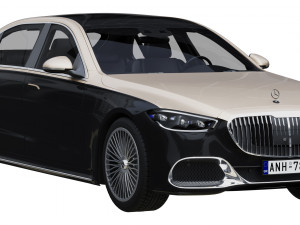 mercedes-benz s-class maybach 2021 Model 3D