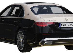 mercedes-benz s-class maybach 2021 Model 3D