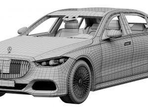 mercedes-benz s-class maybach 2021 Model 3D