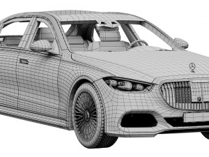 mercedes-benz s-class maybach 2021 Model 3D