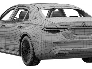 mercedes-benz s-class maybach 2021 Model 3D