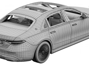 mercedes-benz s-class maybach 2021 Model 3D