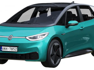 volkswagen id3 Modelo 3D