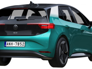 volkswagen id3 3D Model