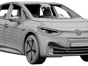 volkswagen id3 3D Model