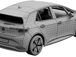 volkswagen id3 3D Model