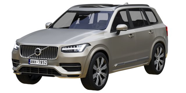 volvo xc90 3D Model .c4d .max .obj .3ds .fbx .stl .blend 