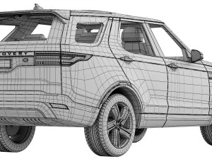 land rover discovery r dynamic 2021 3D Model
