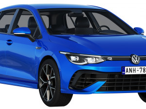 volkswagen golf 8 r 2022 Model 3D