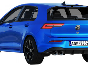 volkswagen golf 8 r 2022 Model 3D