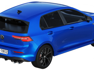 volkswagen golf 8 r 2022 Model 3D