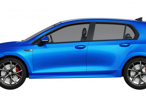 volkswagen golf 8 r 2022 Model 3D