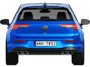 volkswagen golf 8 r 2022 Model 3D