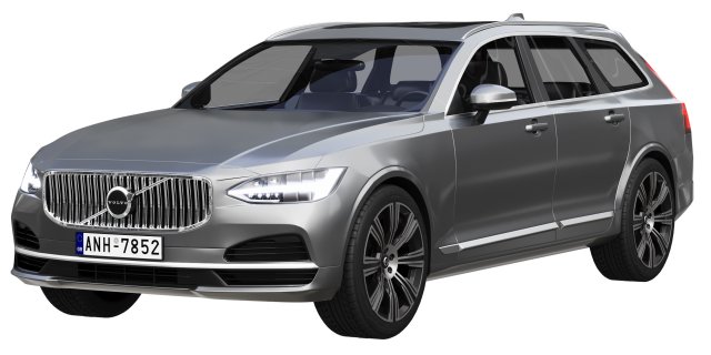 volvo v90 3D 모델 .c4d .max .obj .3ds .fbx .stl .blend 