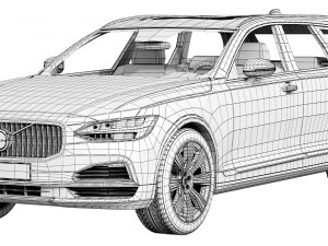 volvo v90 3D 모델