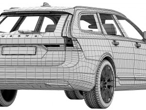 volvo v90 3D 모델