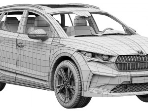 skoda enyaq iv 3D-Modell