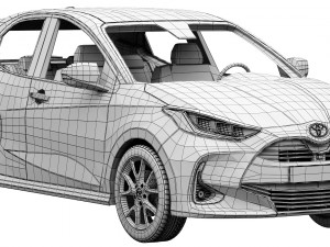 toyota yaris 2020 3Dモデル