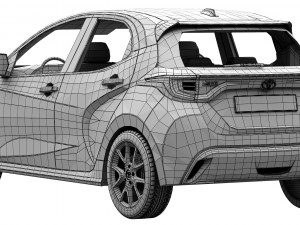 toyota yaris 2020 3Dモデル