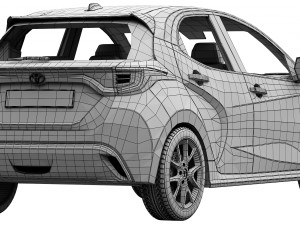 toyota yaris 2020 3Dモデル