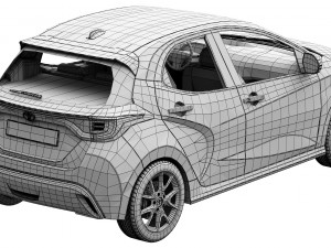 toyota yaris 2020 3Dモデル