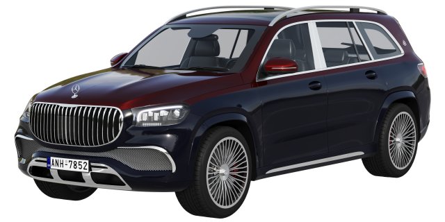 mercedes-benz maybach gls 3D मॉडल .c4d .max .obj .3ds .fbx .stl .blend 