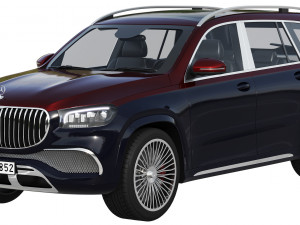 mercedes-benz maybach gls 3D Модель