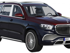 mercedes-benz maybach gls 3D मॉडल