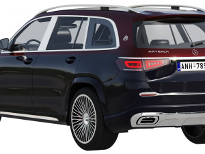 mercedes-benz maybach gls 3D मॉडल