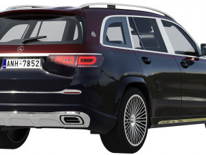 mercedes-benz maybach gls 3D मॉडल