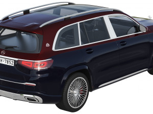 mercedes-benz maybach gls 3D मॉडल