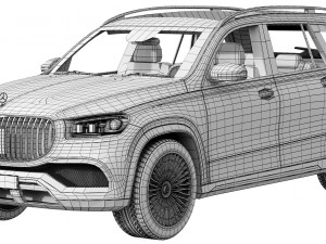 mercedes-benz maybach gls 3D मॉडल