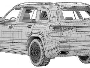 mercedes-benz maybach gls 3D मॉडल