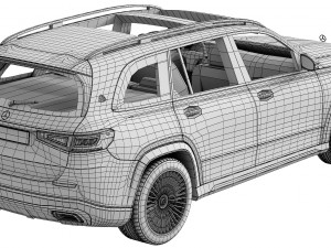 mercedes-benz maybach gls 3D मॉडल