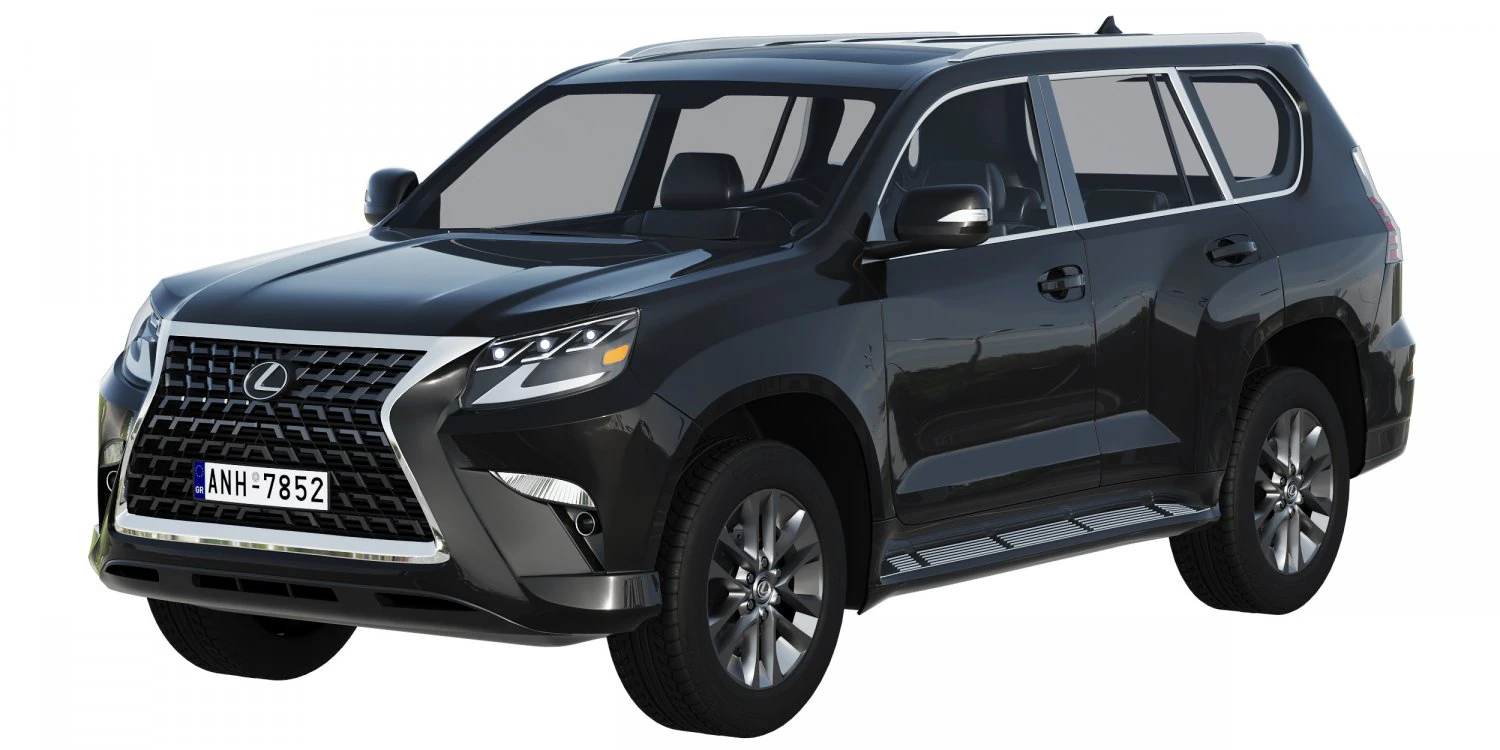 lexus gx460 2021 3D Model .c4d .max .obj .3ds .fbx .stl .blend 